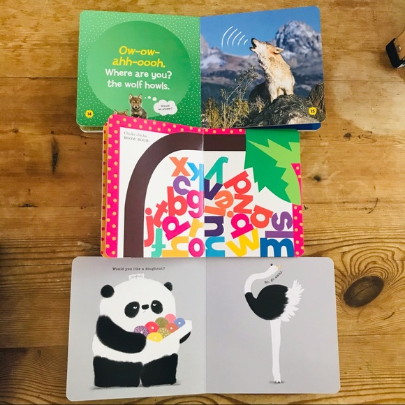 Board Books Lot 3 Panda Nat Geo Chicka Boom Alpha - Picture 3 of 14